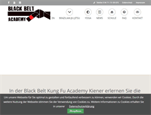 Tablet Screenshot of kampfkunstschule-kiener.de